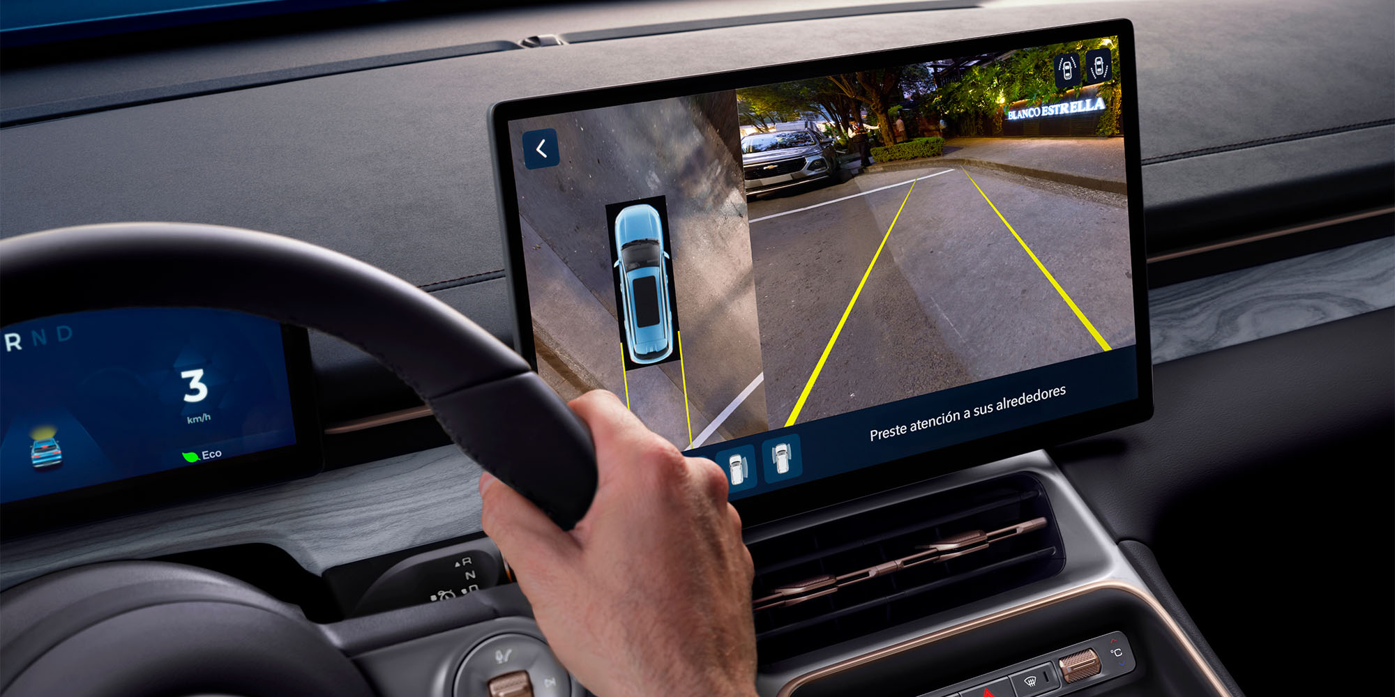 cámara reversa 360°