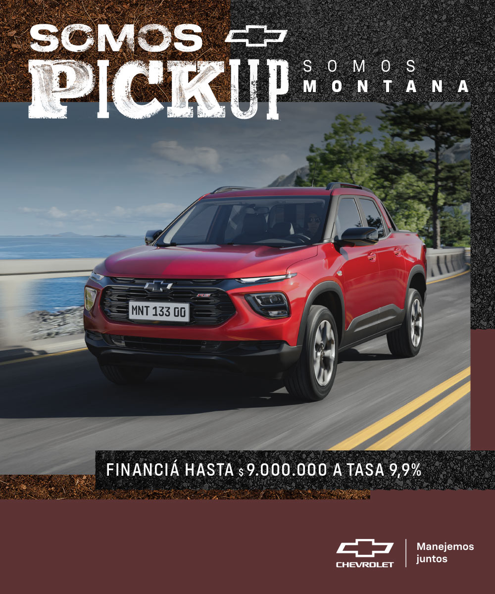 Financiá hasta $9.000.000 en tu Chevrolet Montana